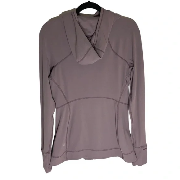 Lululemon Jacket Moonwalk Purple Gray Fitted Hoodie - Picture 8 of 16